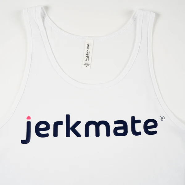 Jerkmate White Tank Top - Image 5
